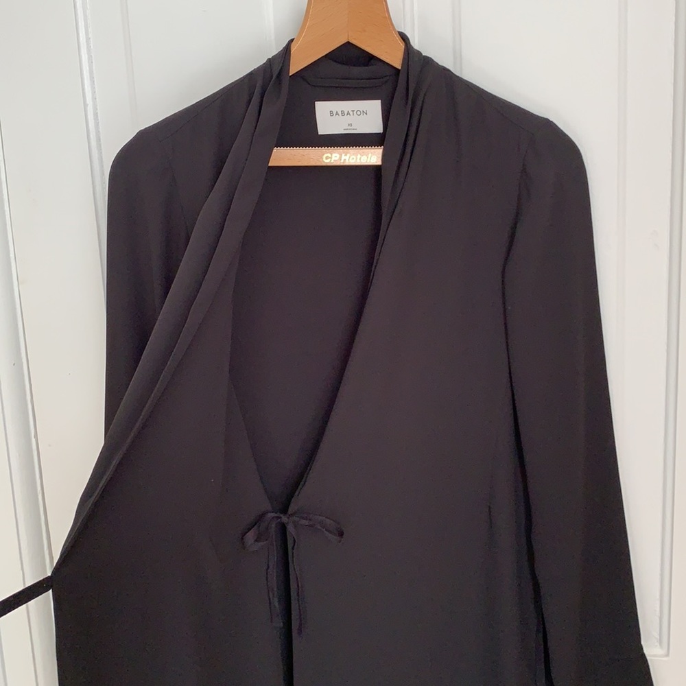 Babaton silk wrap dress/jacket